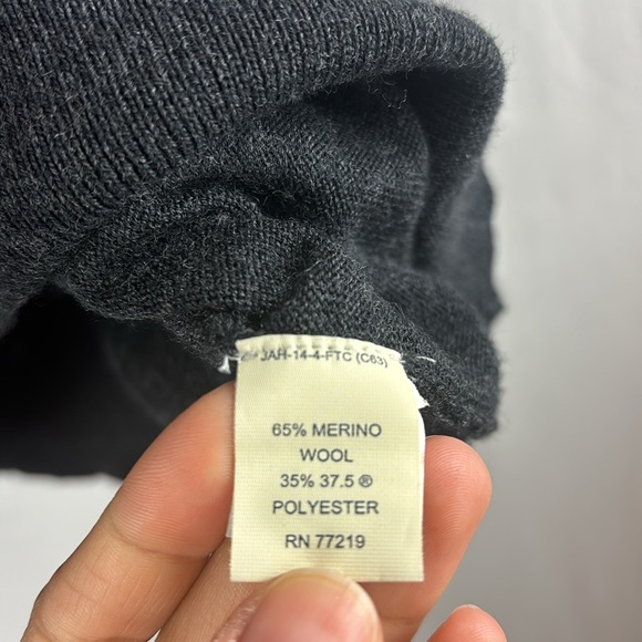 Men's Joseph Abboud Merino Wool Blend Gray Sweater - Picture 3 of 4